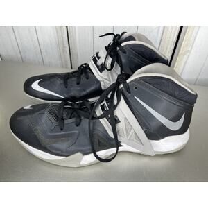 Nike LeBron Zoom Soldier 7 Trainers Mens Dark Grey Basketball Shoes Size 15.5